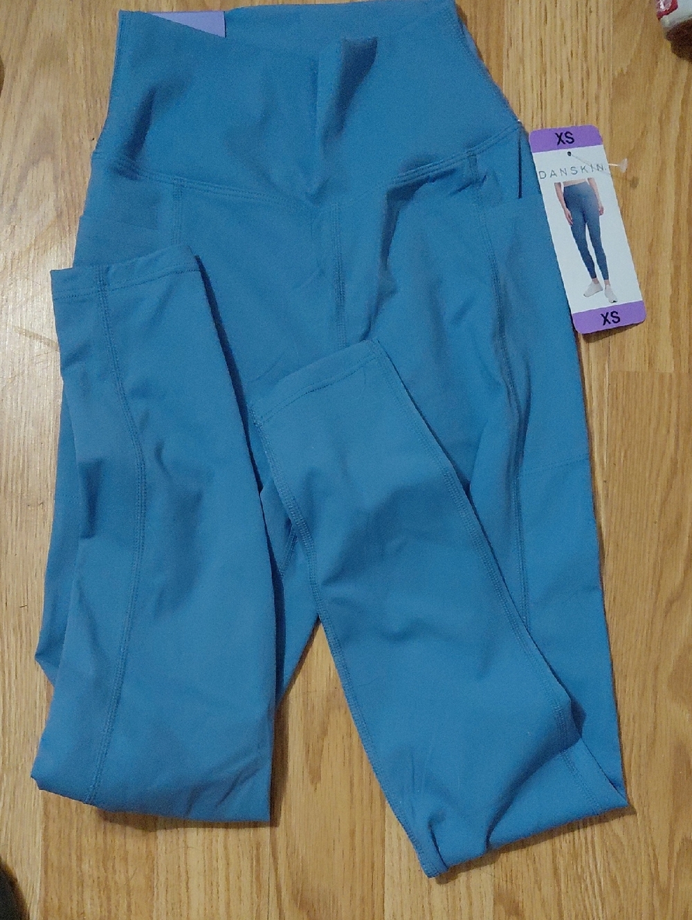 Danskin High-Waist Performance Leggings in Teal